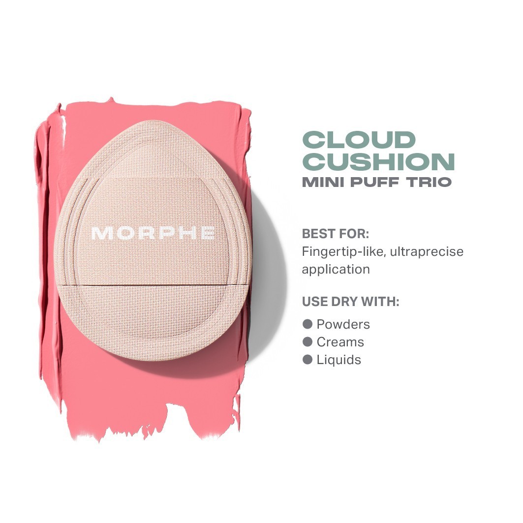 Morphe jastučić za puder u oblaku Mini Puff Trio Nude - 1 komad