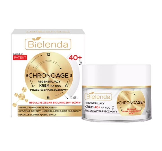 Bielenda Chrono Age 24h regenerujący krem przeciwzmarszczkowy 40  na noc 50 ml