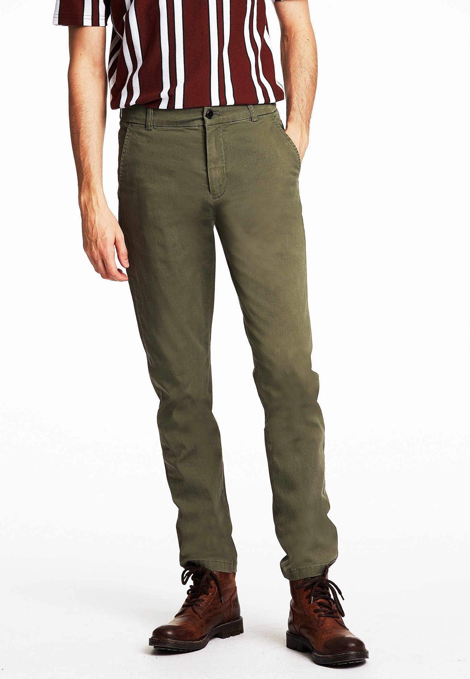Lindbergh Chino's - donkergroen