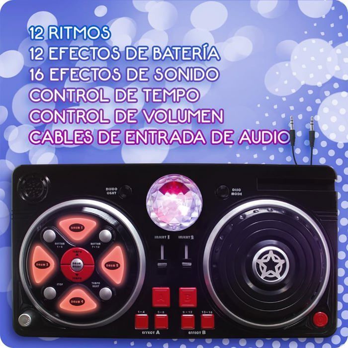 DJ-mikseri - 916D00040 - Diskovalopallo - Bluetooth - 16 ääniefektiä
