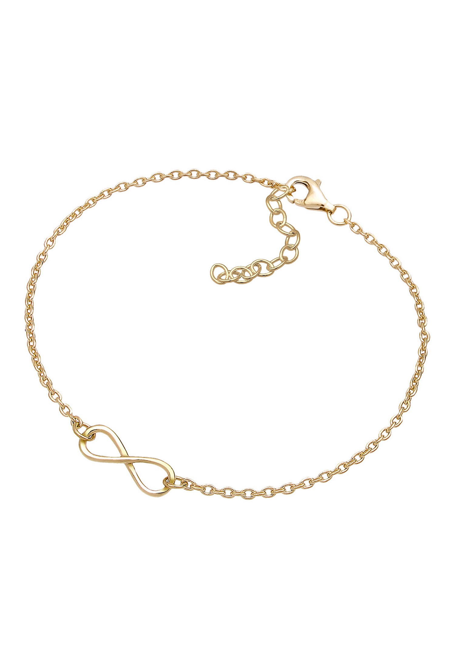 Elli Infinity Bracelet Femme Plaqué Or Argent (925/1000)