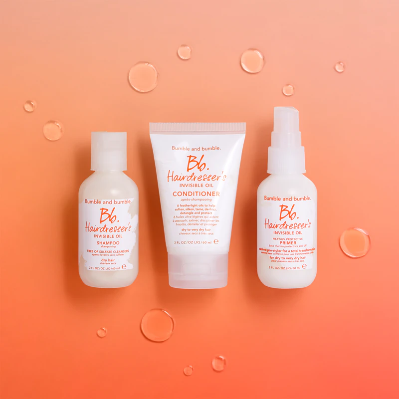 Neviditeľný olejový ochranný sprej proti teplu/UV žiareniu od Bumble and Bumble Hairdresser's pred stylingom pre bezchybne vyzerajúce vlasy