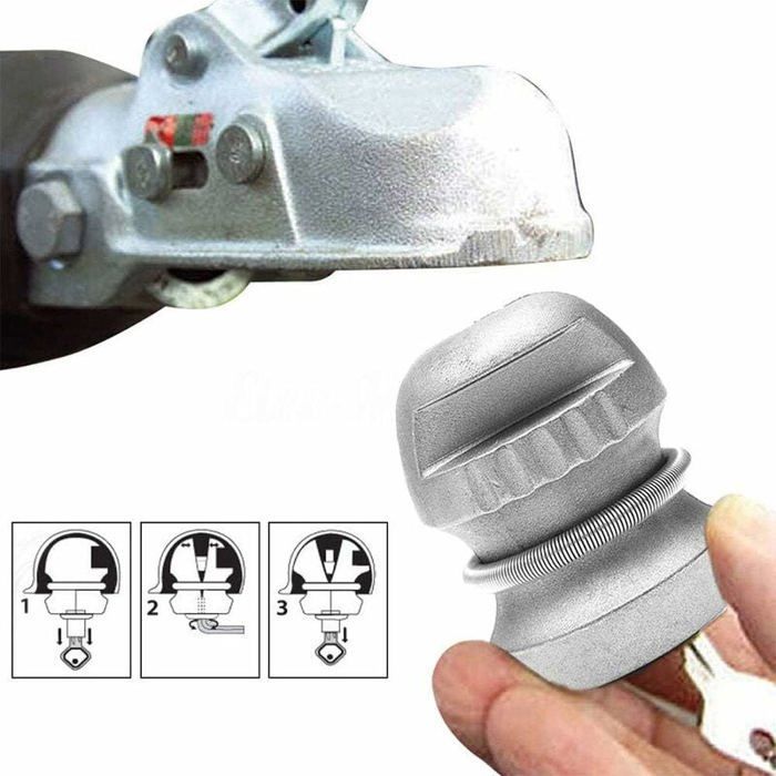Acoplamiento de bola antirrobo para cerradura de enganche de remolque, piezas de remolque