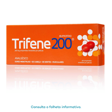 Trifene Trifene tabletės 200 mg Skausmui ir karščiavimui 60 tablečių 60 tablečių