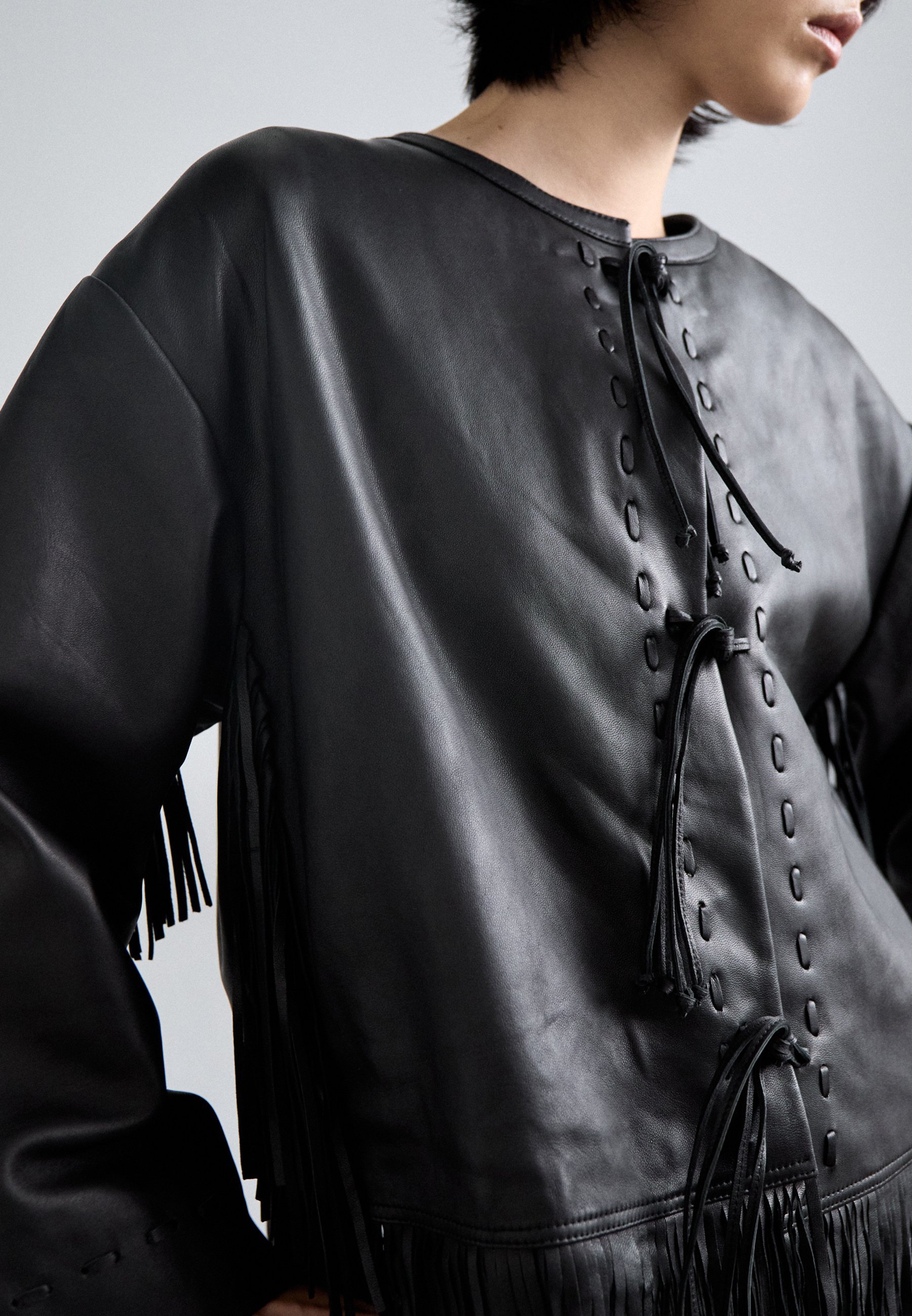By Malene Birger ZOENA - Veste en cuir - black
