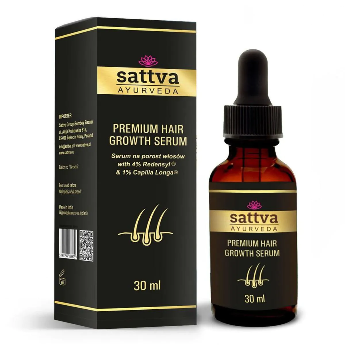 Sattva Ayurveda Porost Włosów - Serum na porost włosów 30 ml