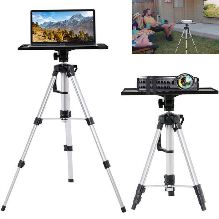 Verstelbaar aluminium statief voor fotografie- en videoprojectoren (53-136 cm) met plateau