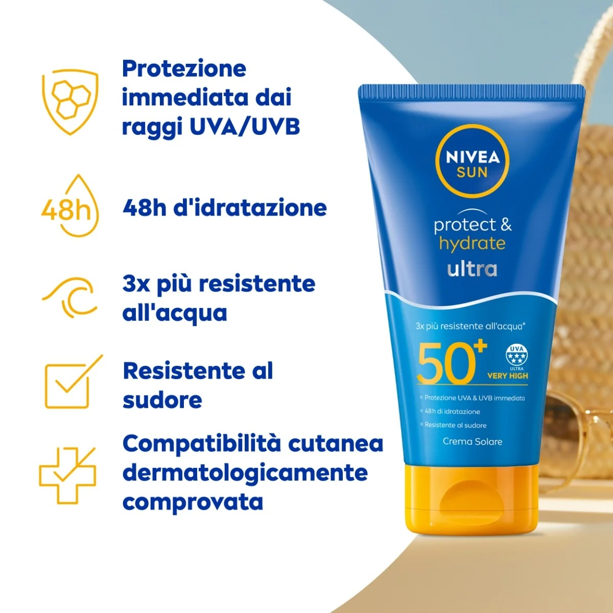 NIVEA Nivea Sun Protect & Hydrate Ultra 150 ml Ultra-resistenter, wasserfester Sonnenschutz