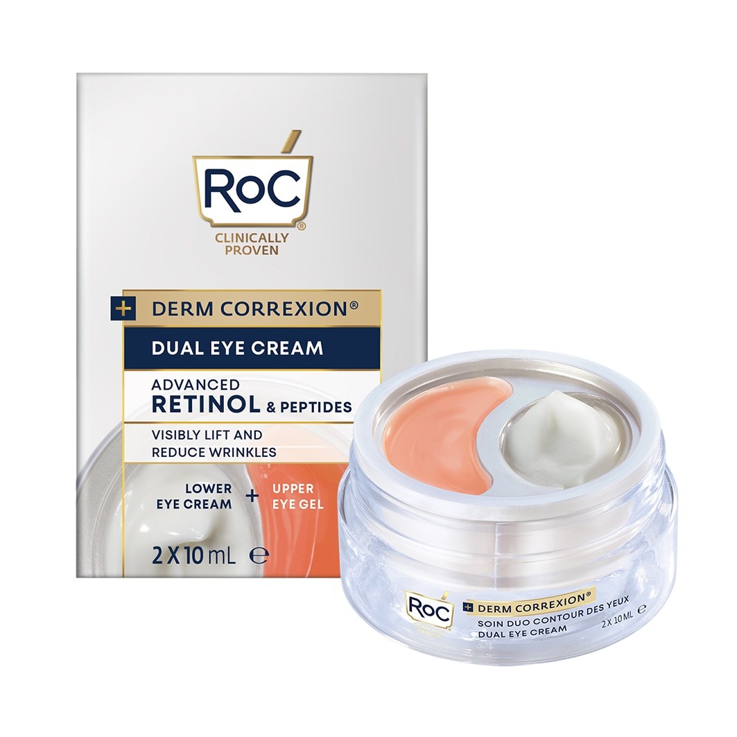 RoC krema za oči Derm Correxion® dvostruka krema za oči - 20 ml