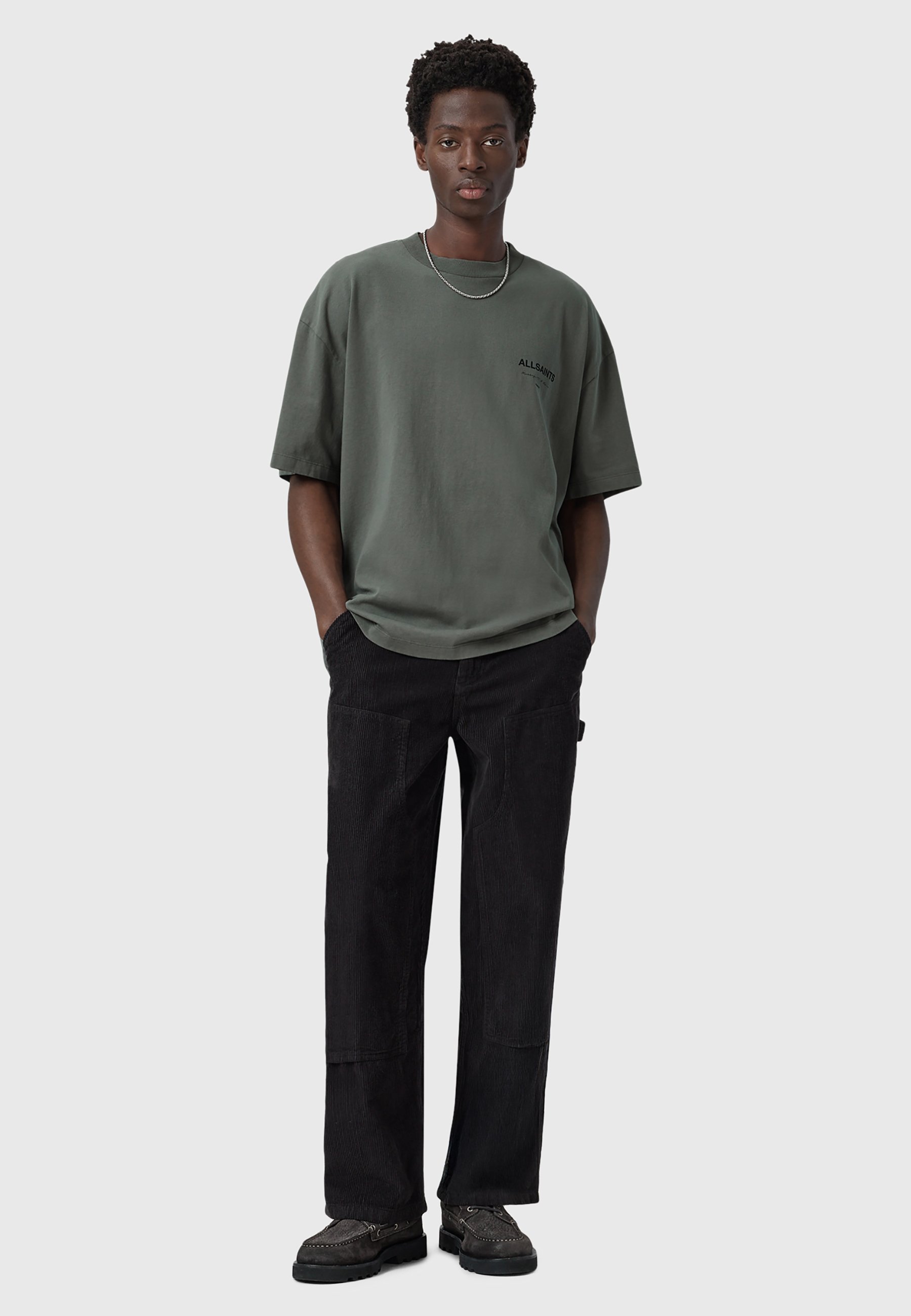 AllSaints FUTURE CREW - T-shirt met print - gastorgroen