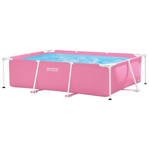 Intex nadzemní bazén Small Frame Rectangular Pink 1662 l