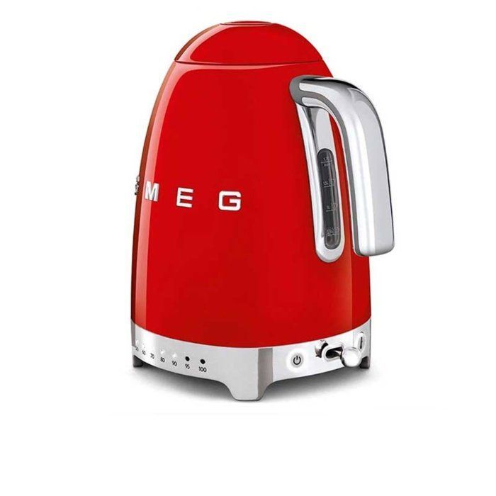 Smeg Bouilloire sans fil 1.7l 2400w rouge - klf04rdeu
