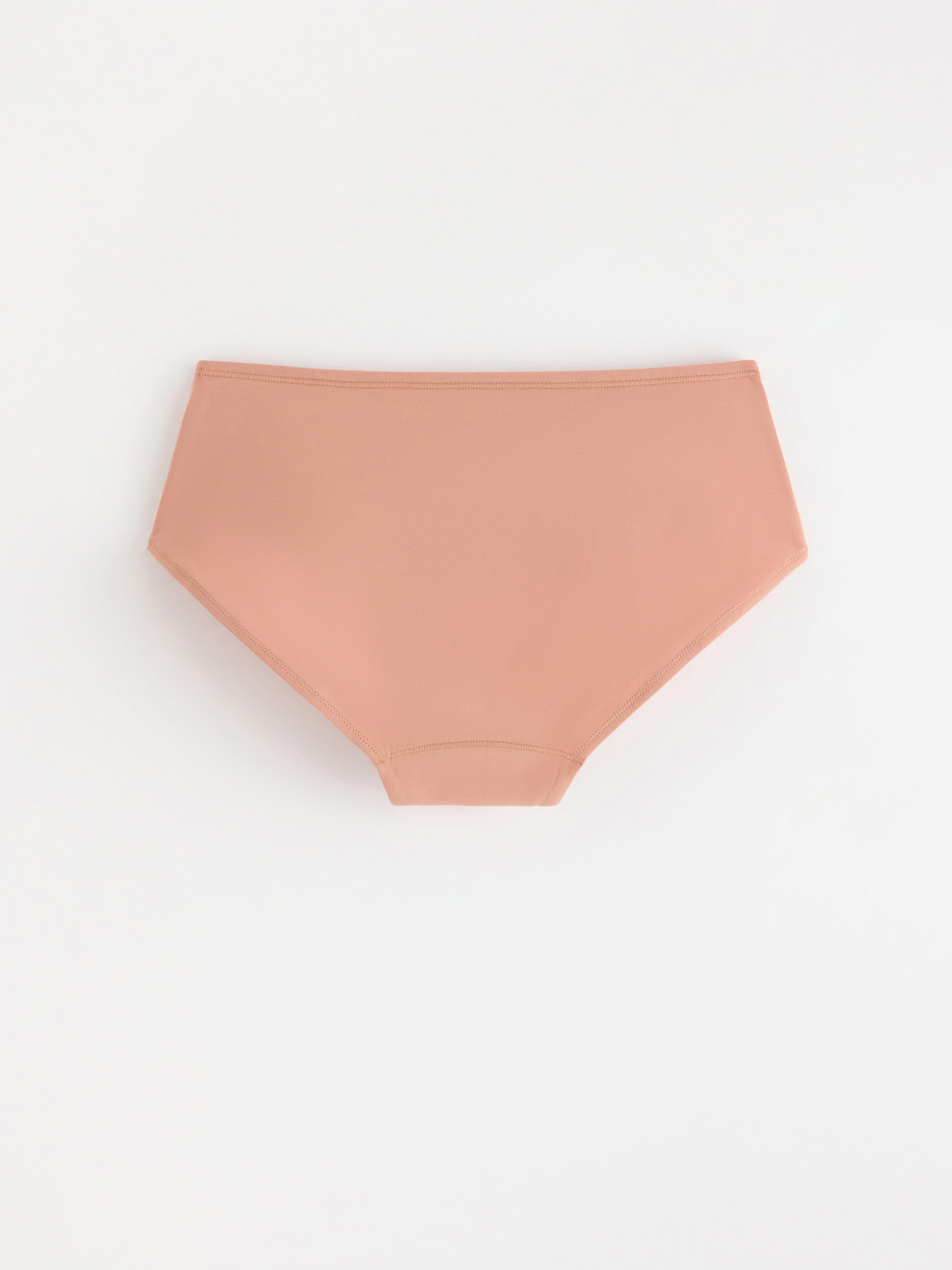 Culotte gainante à absorption moyenne – taille basse – Female Engineering Beige foncé