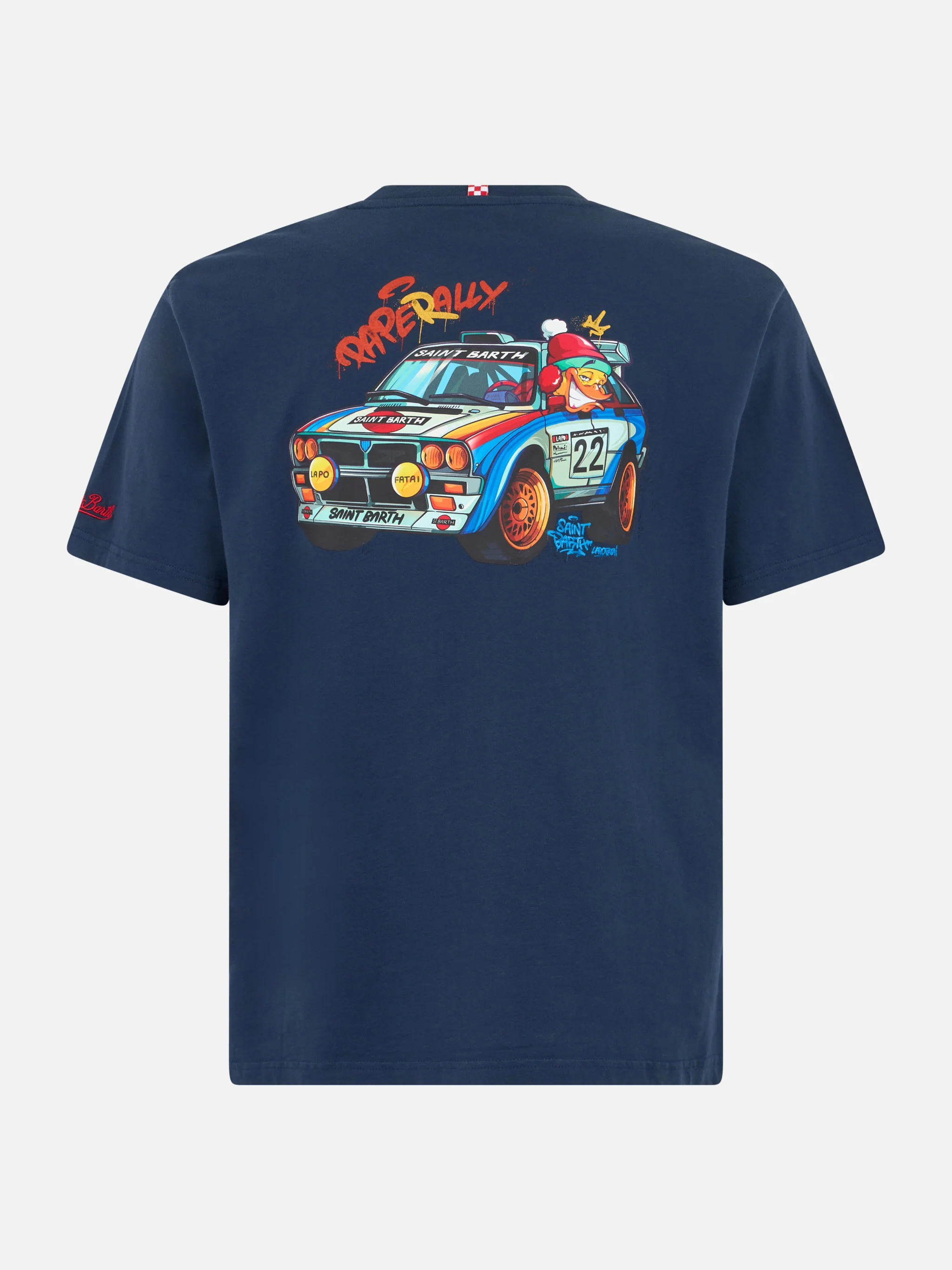Arnott's zwaar katoenen Crypto Paperally print heren T-shirt |