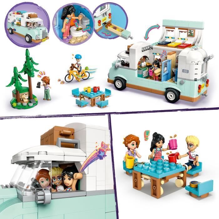 LEGO Friends 42663 Camping-car de l’amitié - Jouet de construction pour enfants dès 7 ans