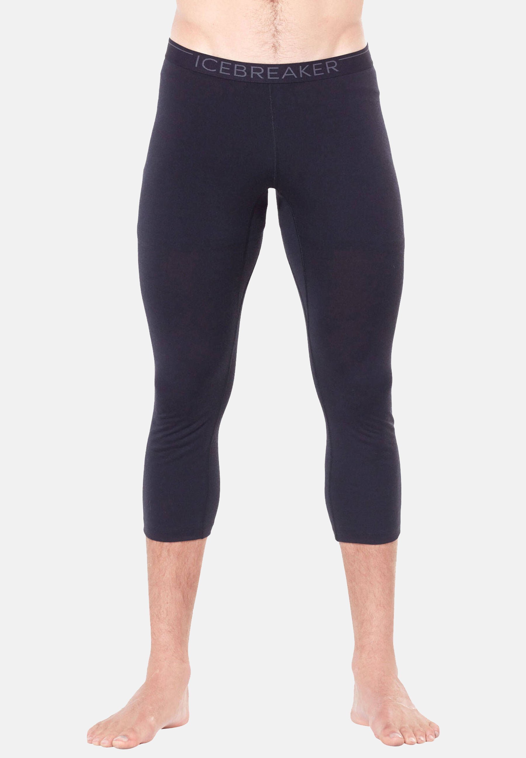 Pantaloni sportivi Icebreaker MERINO 200 MID WEIGHT OASIS 3/4 - 3/4 - NERI
