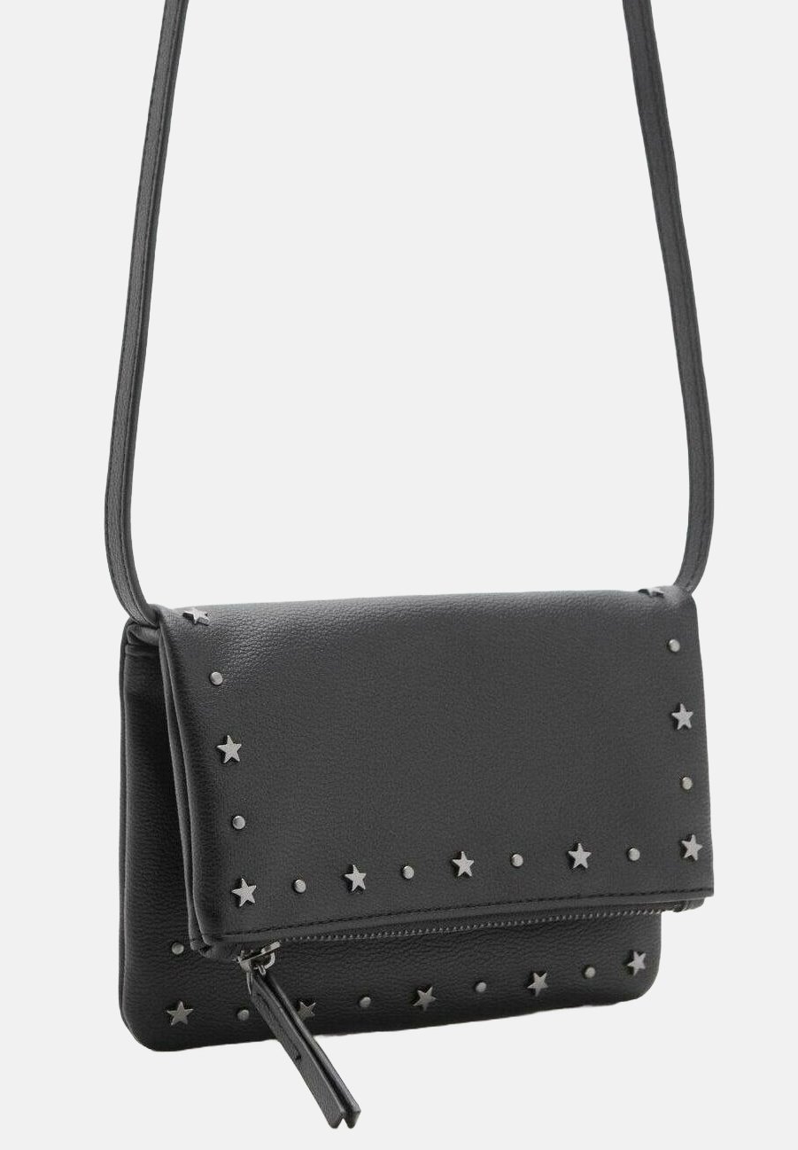 Mango Kids MINI STAR STUDDED KID - Crossbodytas - zwart