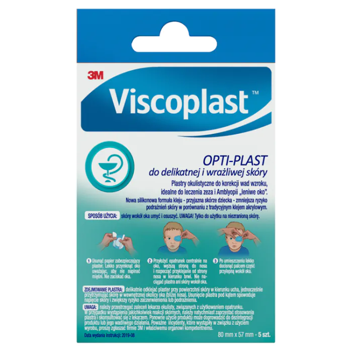 Viscoplast Opti-Plast, Plastry do delikatnej i wrażliwej skóry, 8,2x5,7cm