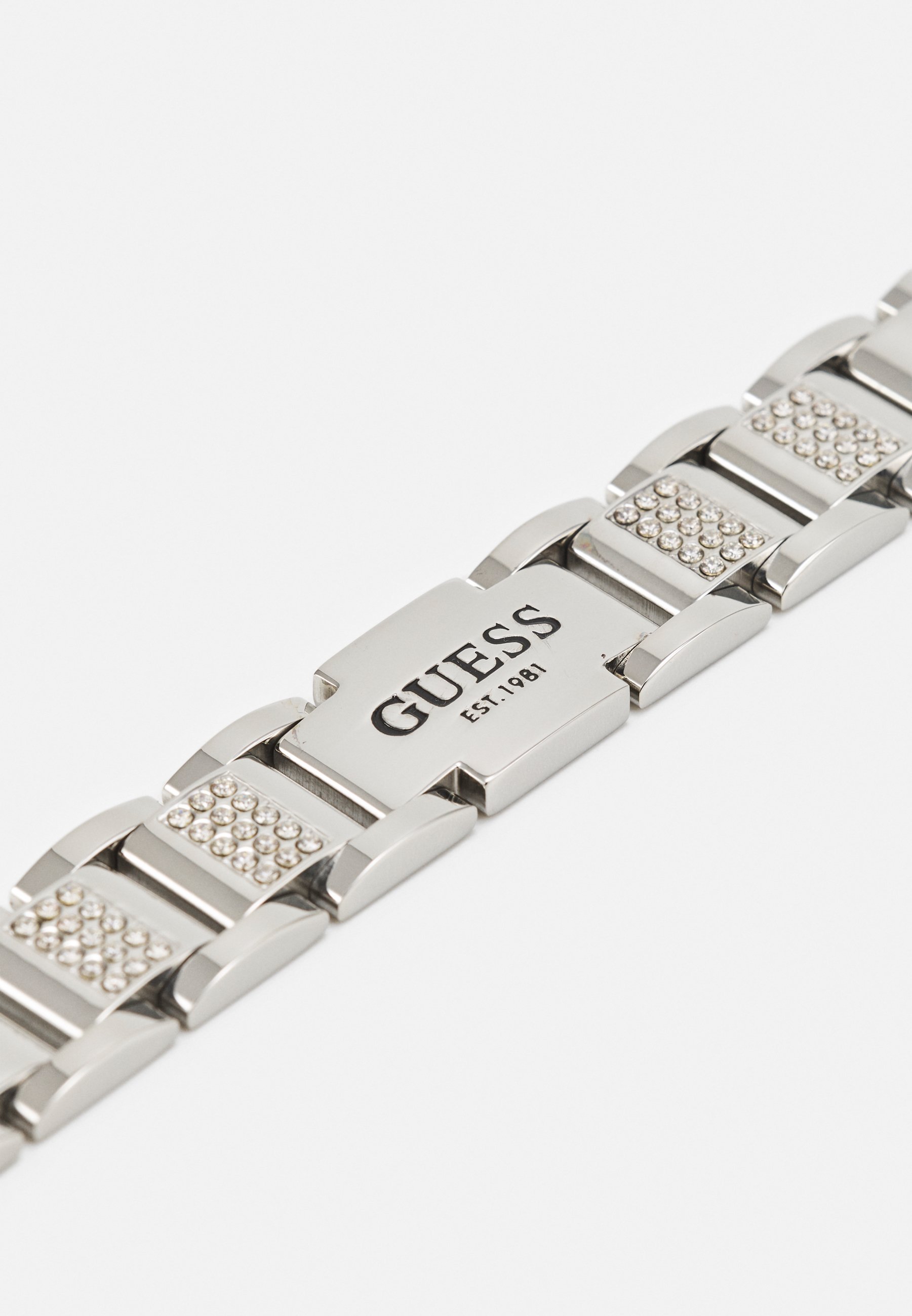 Guess platte ketting unisex - armband - zilverkleurig