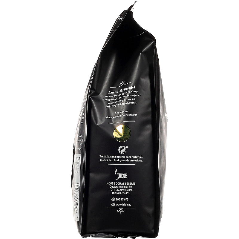 Café en grains Friele 500 g, torréfaction foncée, idéal pour le petit-déjeuner