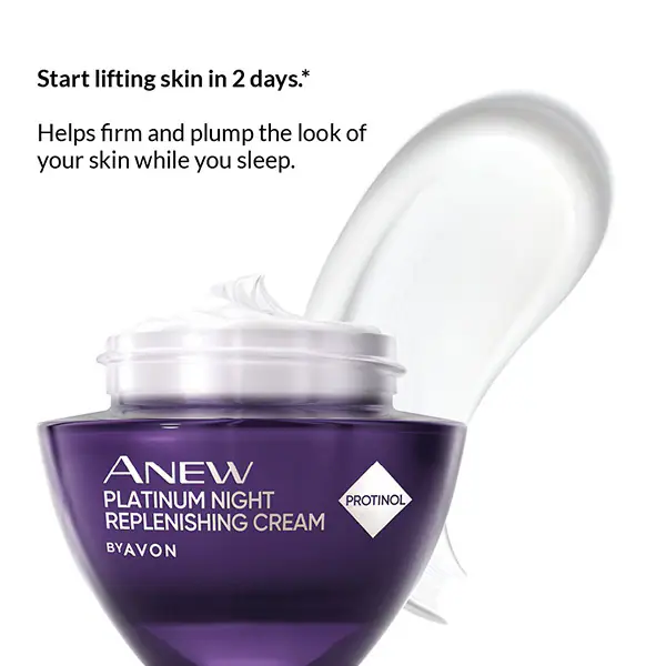 Cremă de noapte Avon Anew Platinum Replenishing