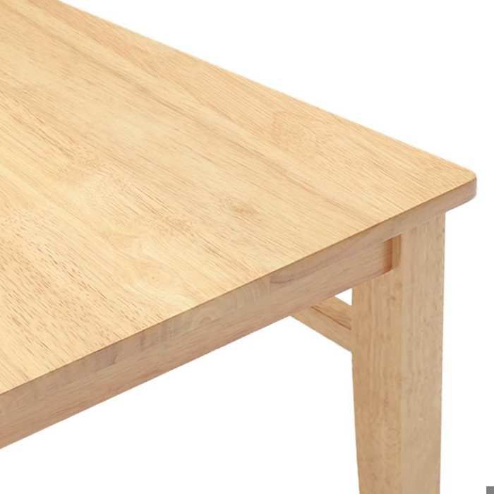 Chaises de salle à manger en bois massif - vidaxl - Lot de 2 - 47x50x81,5 cm - Naturel - Bois d'hévéa massif
