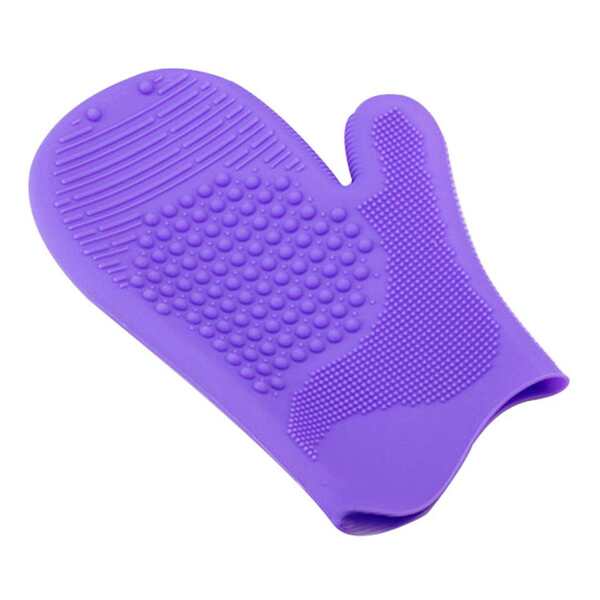 Envie Luxury 2 Way Magic Make-upborstelreinigingshandschoenen, paars