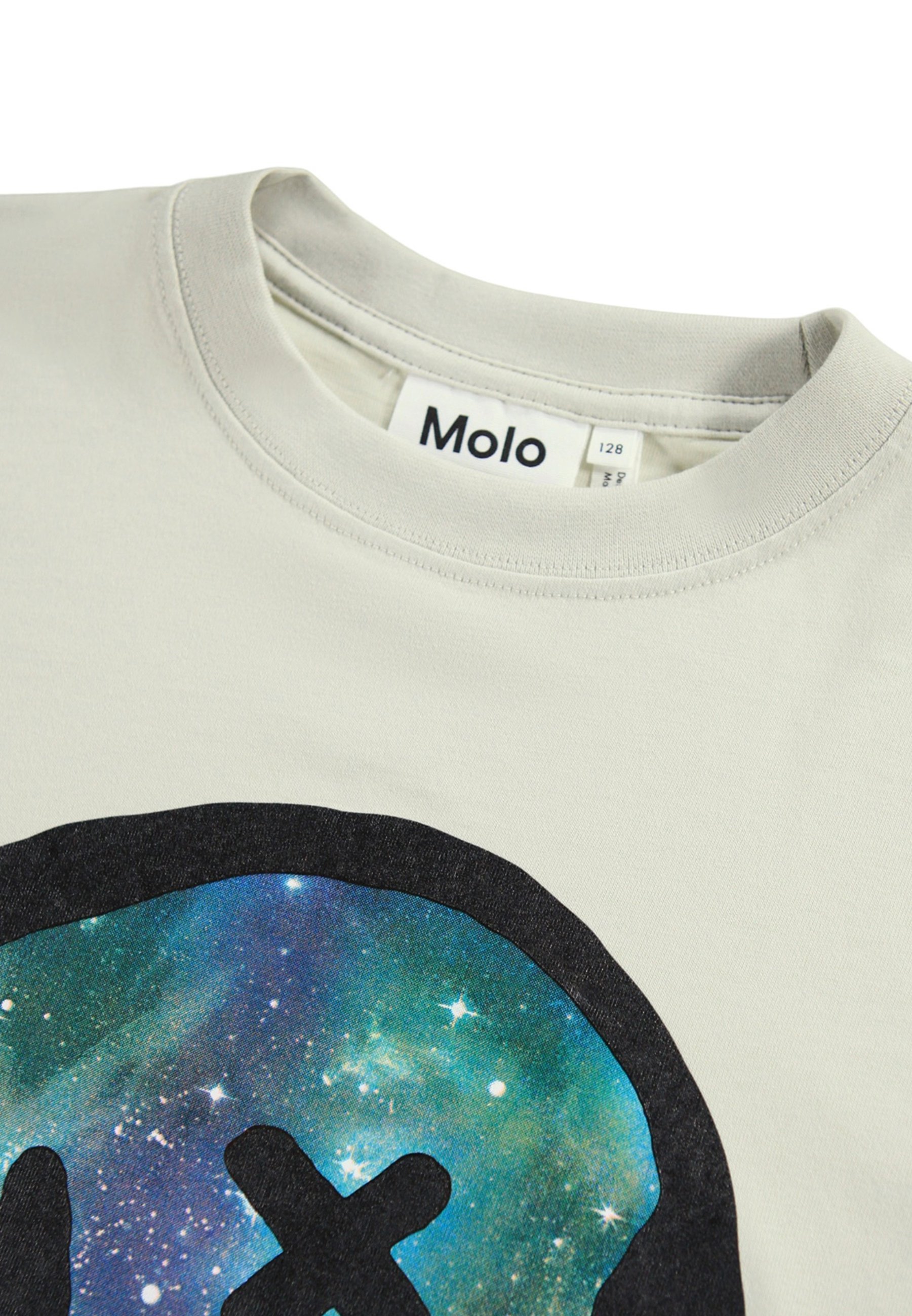 Molo RILEY T-shirt met korte mouwen, unisex - Bedrukt - wit
