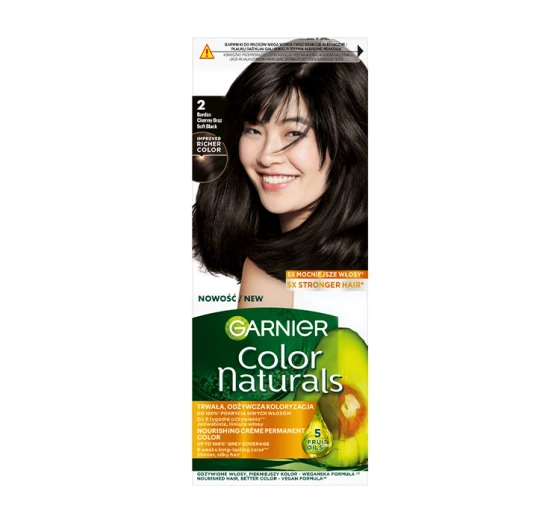 Garnier Color Naturals trwała farba do włosów 2.0 Bardzo Ciemny Brąz