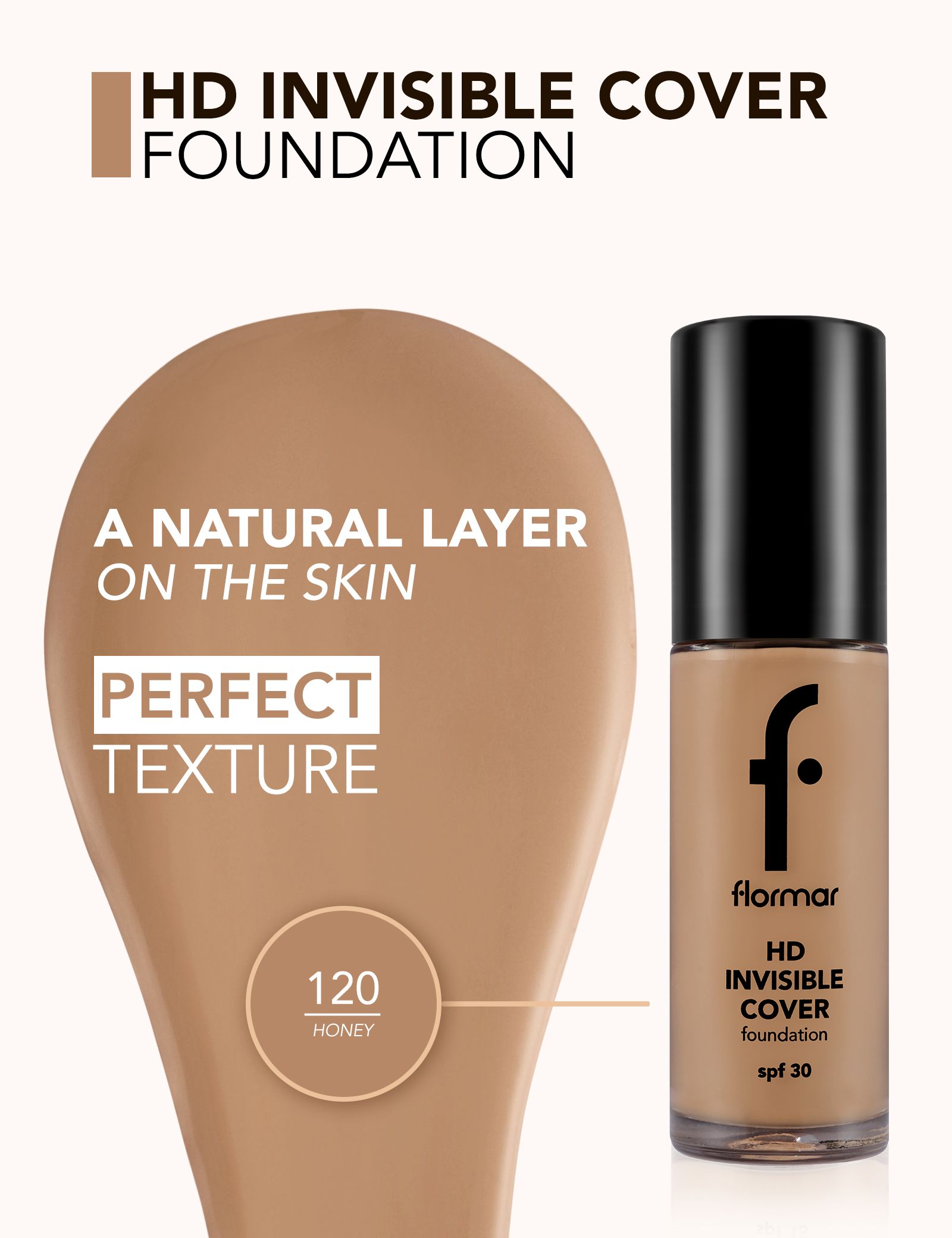 HD Invisible Cover Foundation SPF 30 Podlage