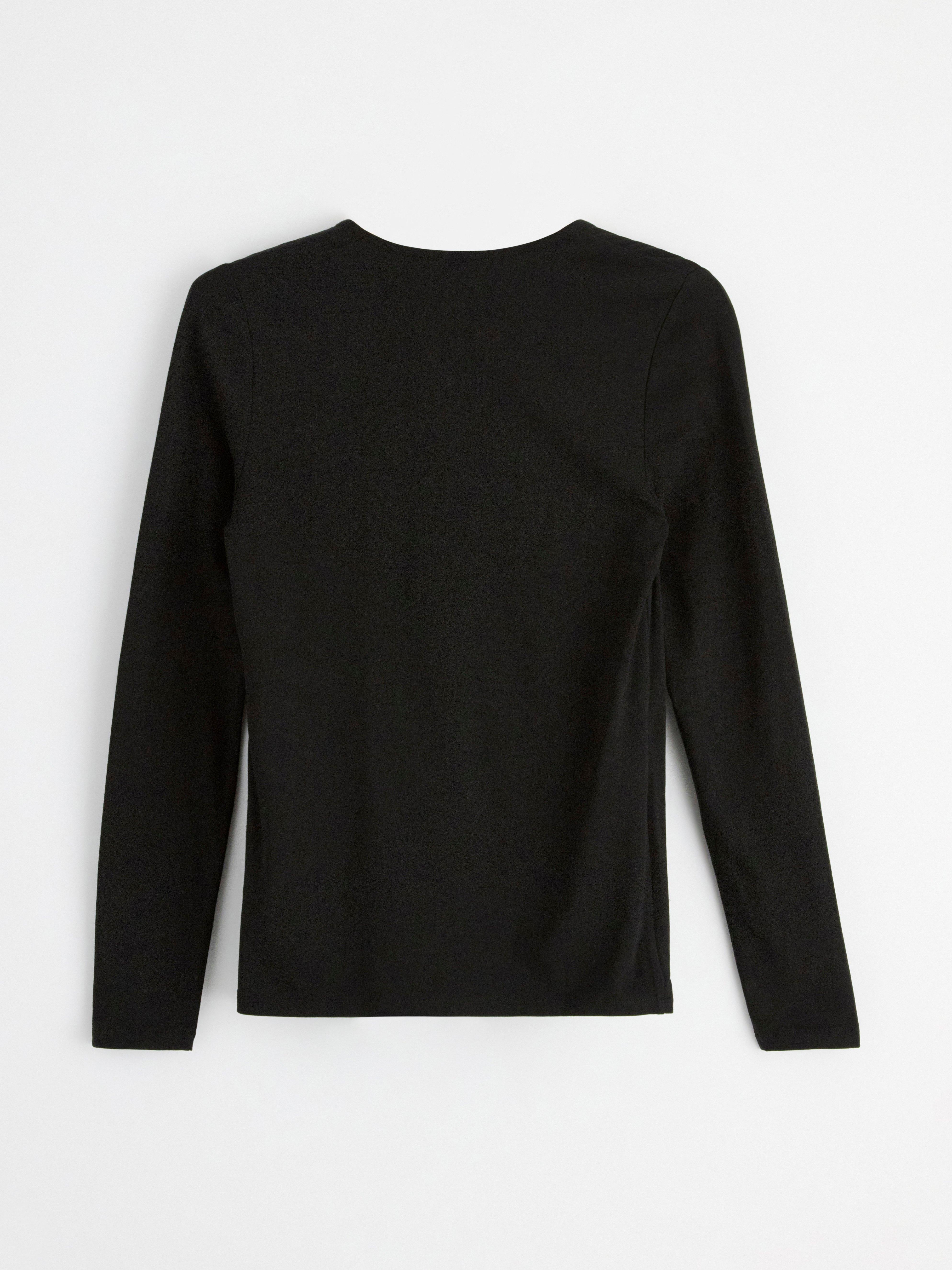 MOM wrap nursing top Black