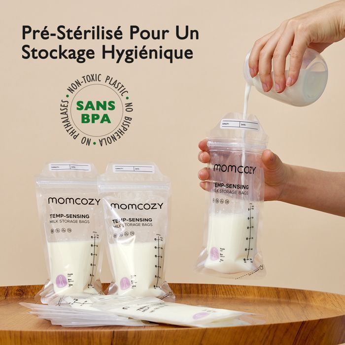 Momcozy Lot de 120 sachets de conservation de lait maternel