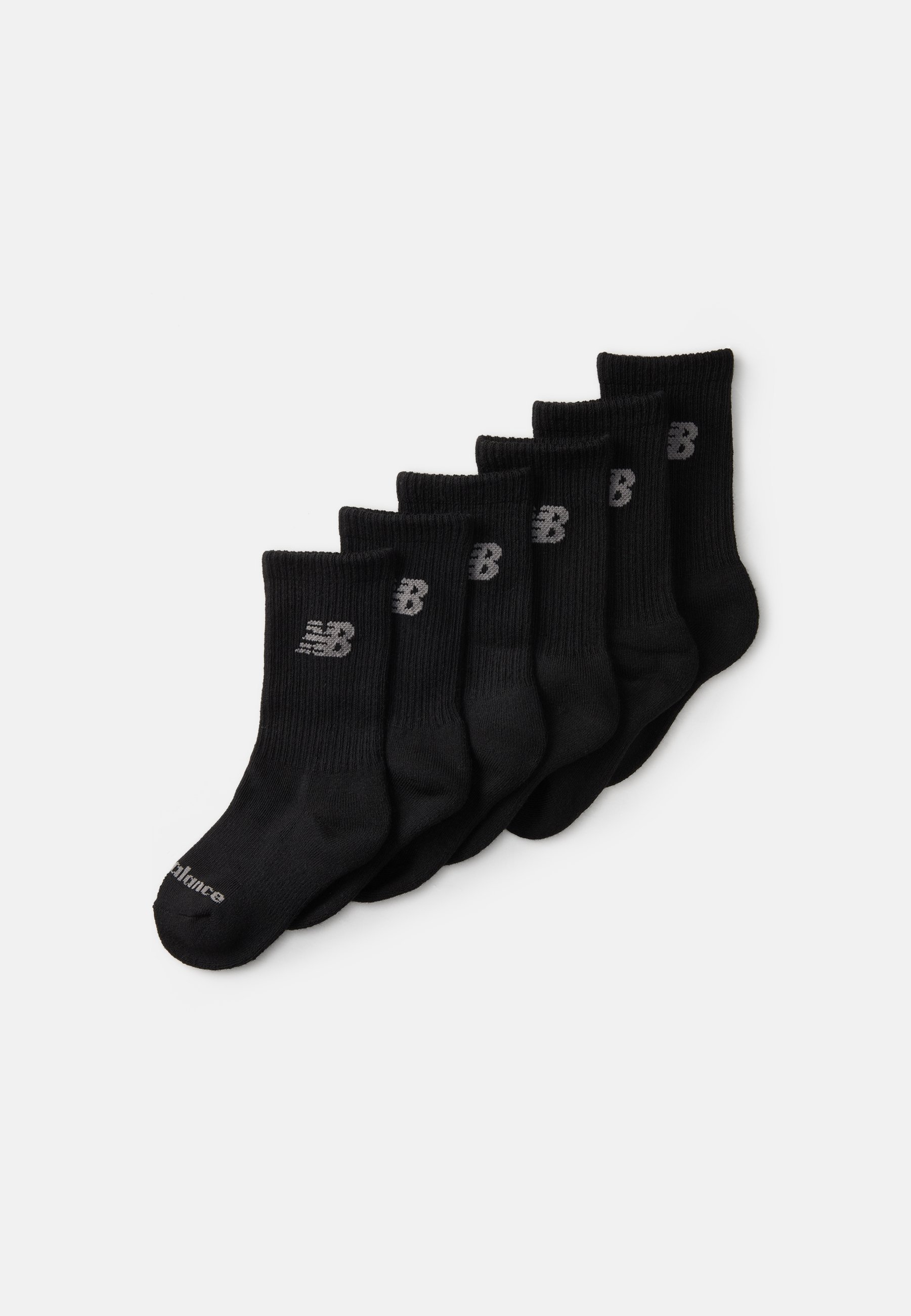 New Balance KIDS PERFORMANCE BASIC CREW SOCKS UNISEX 6 PACK - Kojinės - juodos
