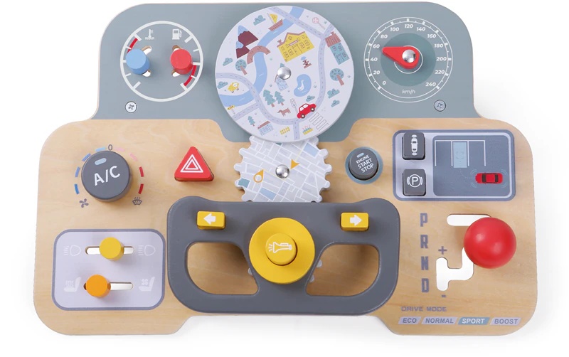 2Kids Toys aktivitāšu dēlis Automašīna izglītojoša rotaļlieta