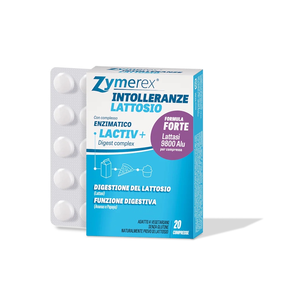 ZYMEREX Zymerex Intolérance au lactose 20 comprimés Complément alimentaire pour la digestion du lactose