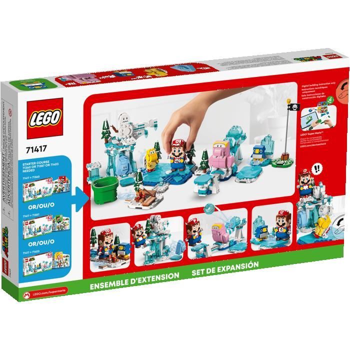 LEGO super mario 71417 Ensemble d’extension L'aventure dans la neige de Morsinet Cadeaux Jouets Objets de collection 7+