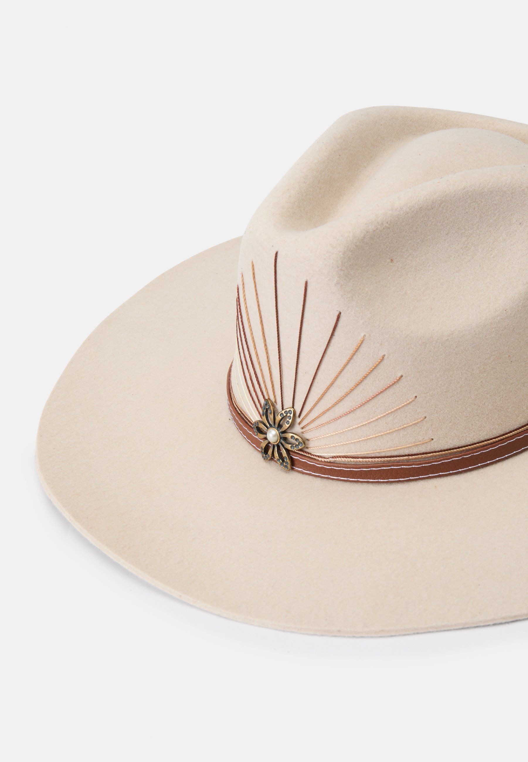 Sensi Studio VERSIERDE COWBOYHOED - Hoed - bot/camel