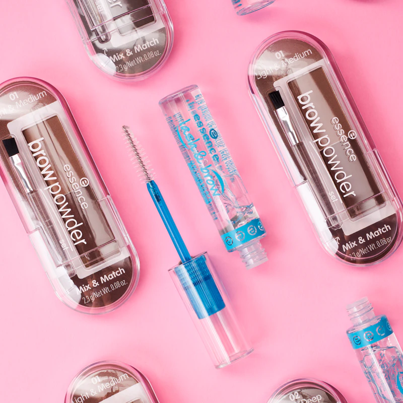 rímel em gel para sobrancelhas e cílios essence Lash & Brow