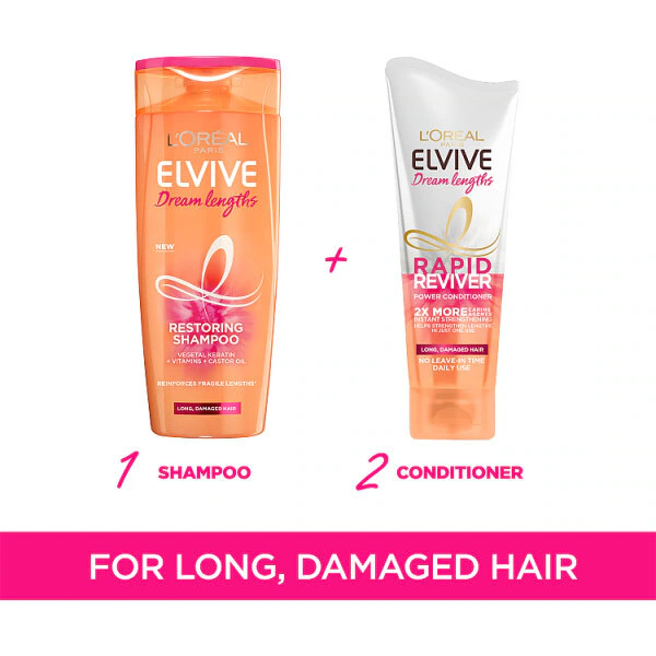 L'Oréal Paris Elvive Rapid Reviver Treatment Treatment pro dlouhé vlasy snů 180ml