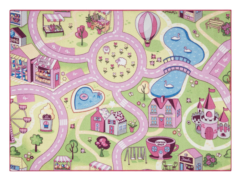 DYWAN REBEL ROADS Sweet town 26 Słodycze, 95x133 cm