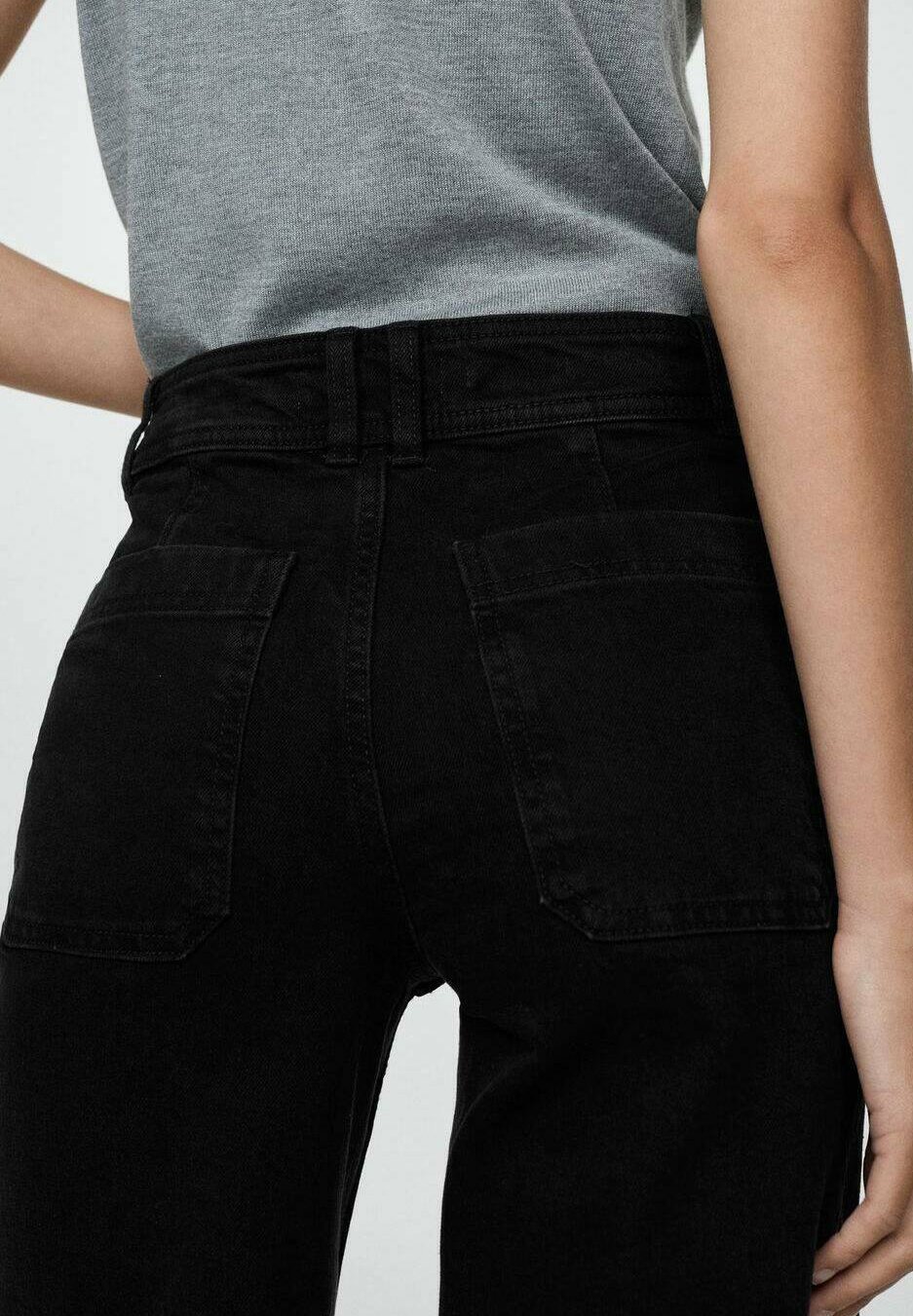 Mango flared jeans - zwarte denim