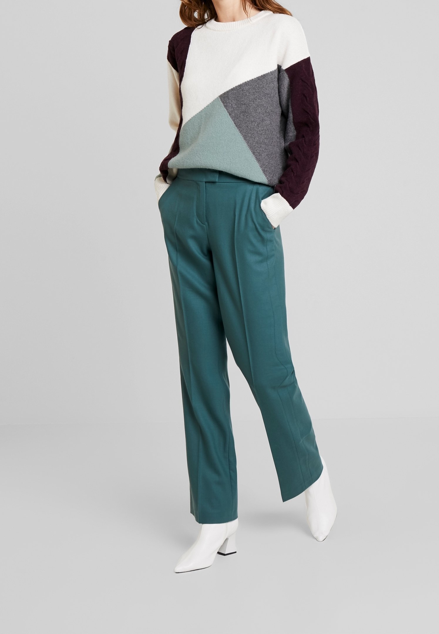 Marc O'Polo PURE kelnės – šviesiai žalios
