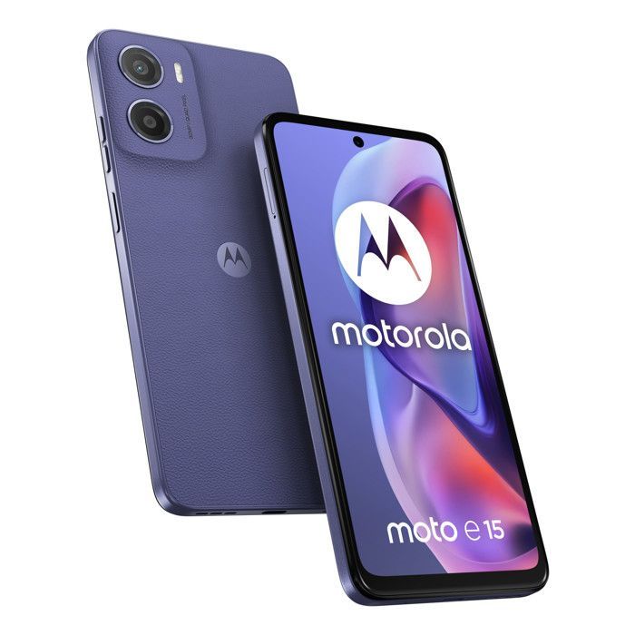 Smartphone – MOTOROLA – Moto e15 – 6,67 Zoll, 90 Hz – 32 MP Quad-Pixel-Kamera – 5200 mAh