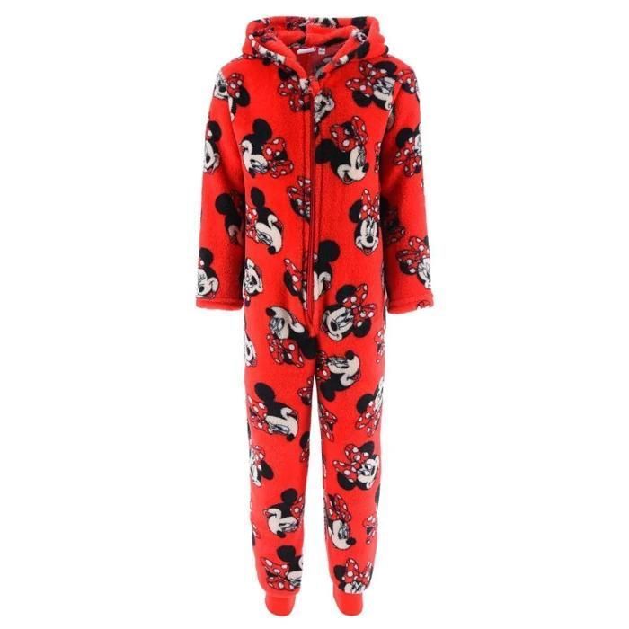 Pijama enterizo de felpa de Minnie Mouse de Disney para niñas