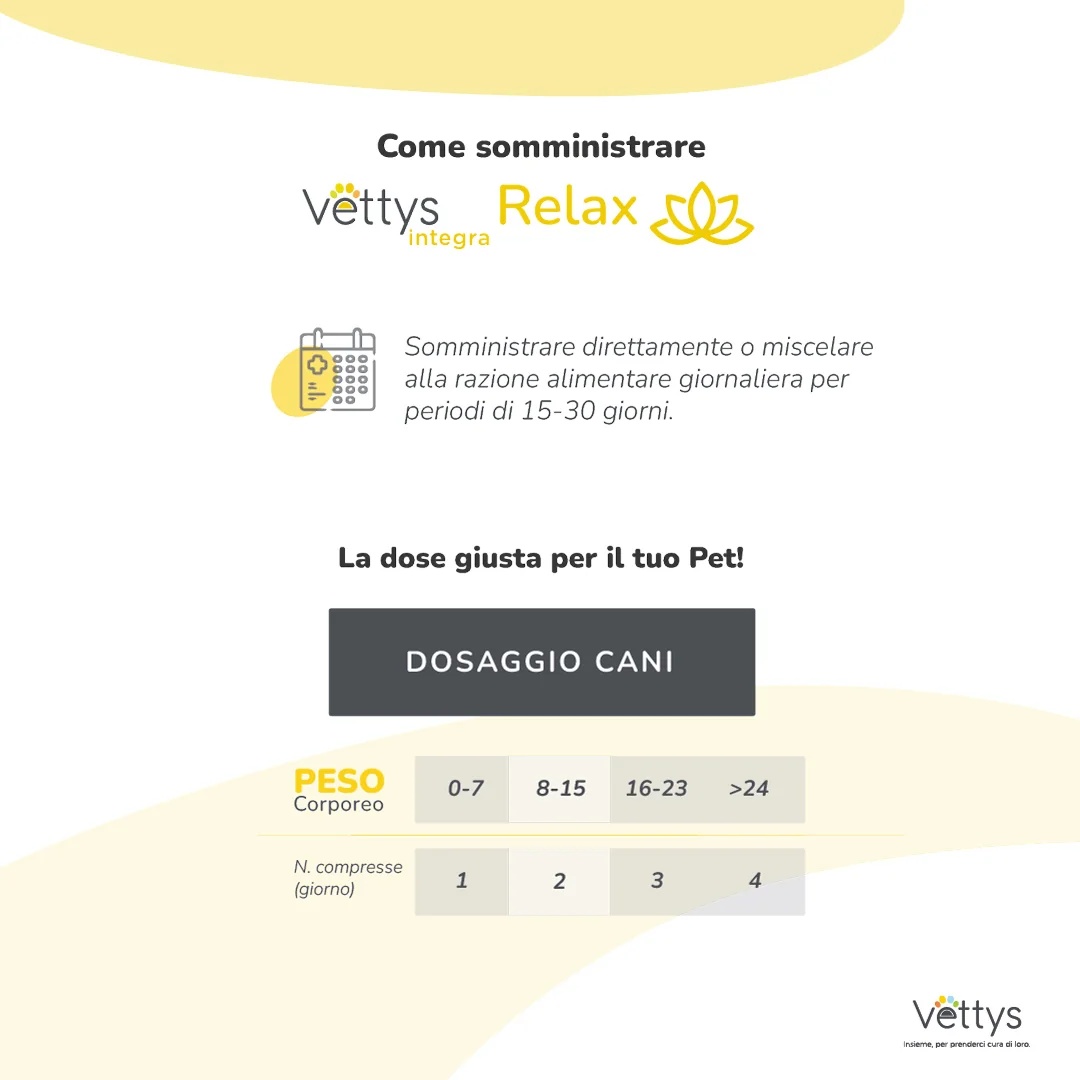 VETTYS Vettys Integra Relax Dog 30 comprimidos para relaxamento