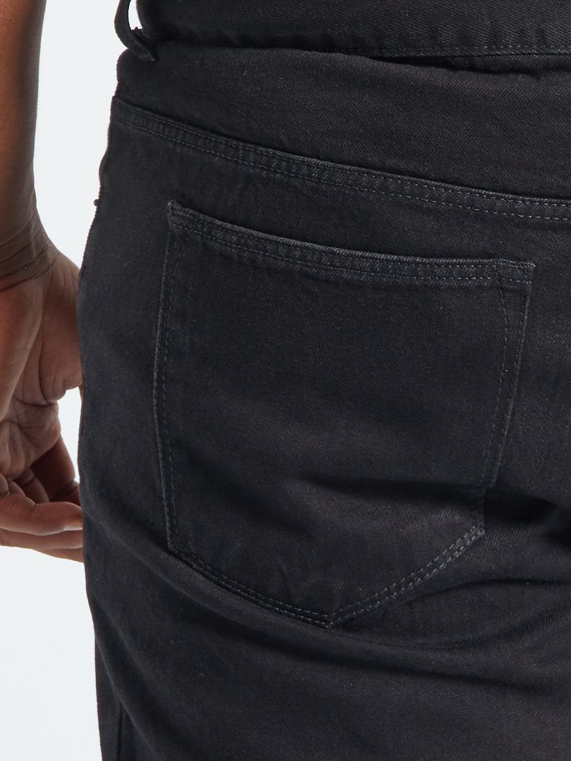 Pantalones vaqueros de algodón puro - NEGRO
