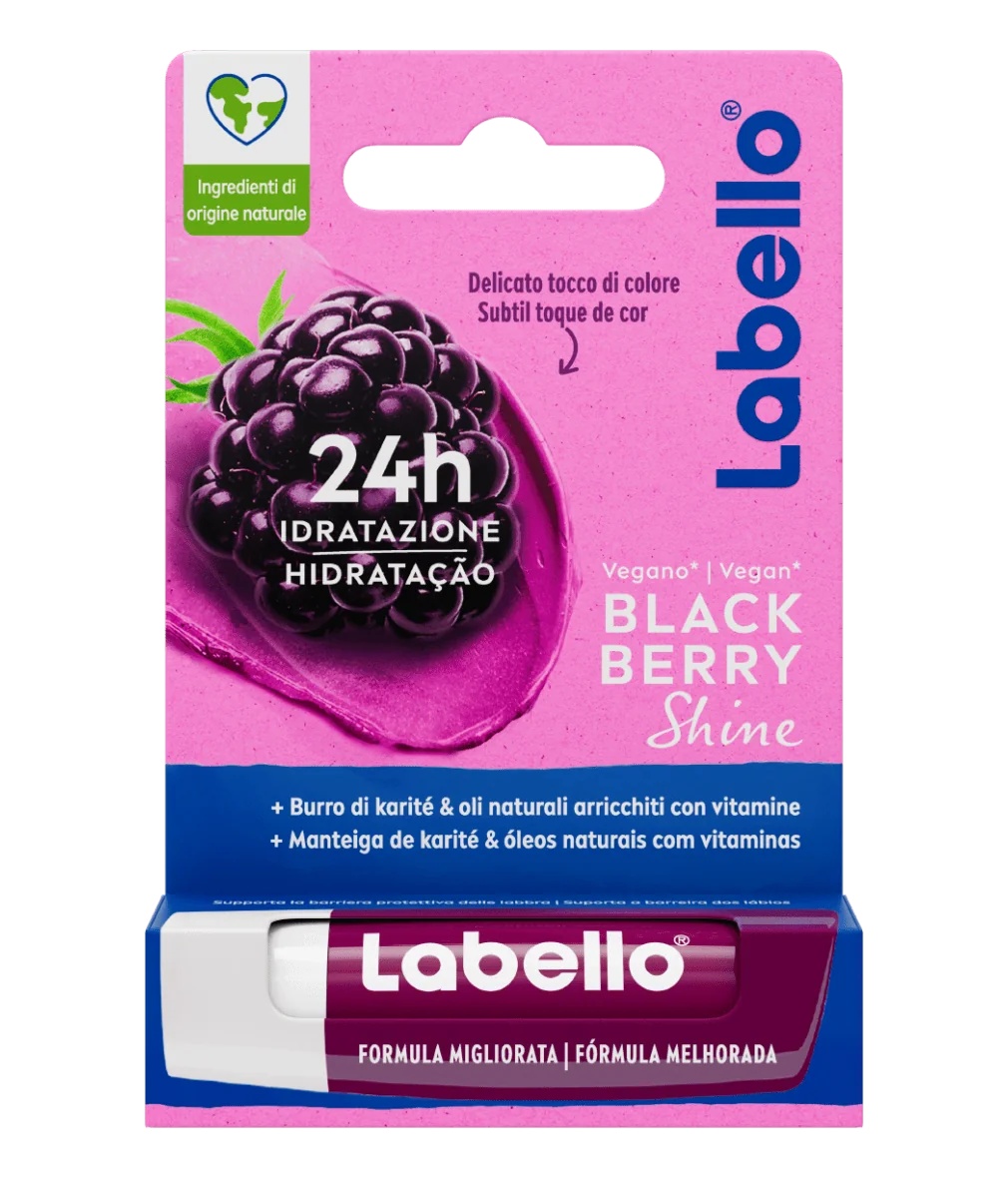 LABELLO Labello Blackberry Shine 5,5 ml Spendet Feuchtigkeit und verleiht Farbe