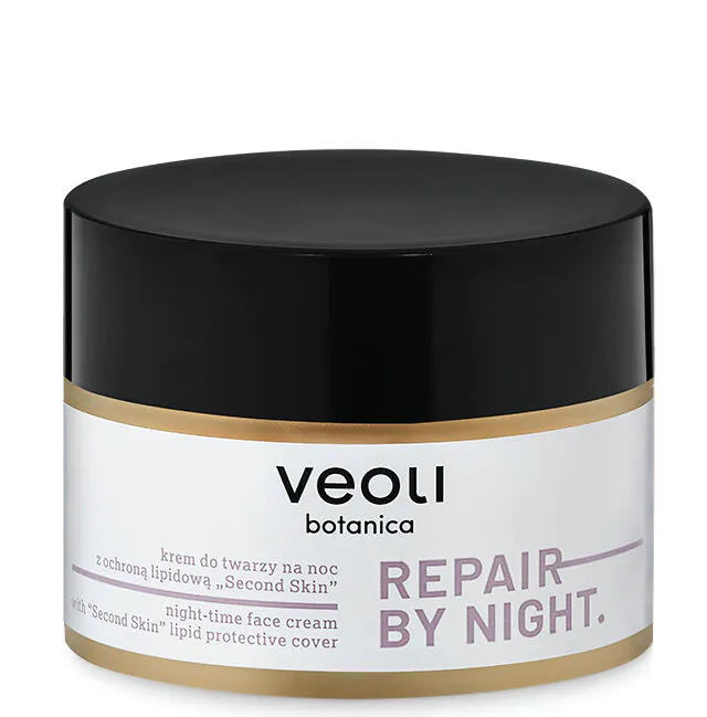 Veoli Botanica Repair By Night Krem do twarzy na noc z ochroną lipidową Second Skin
