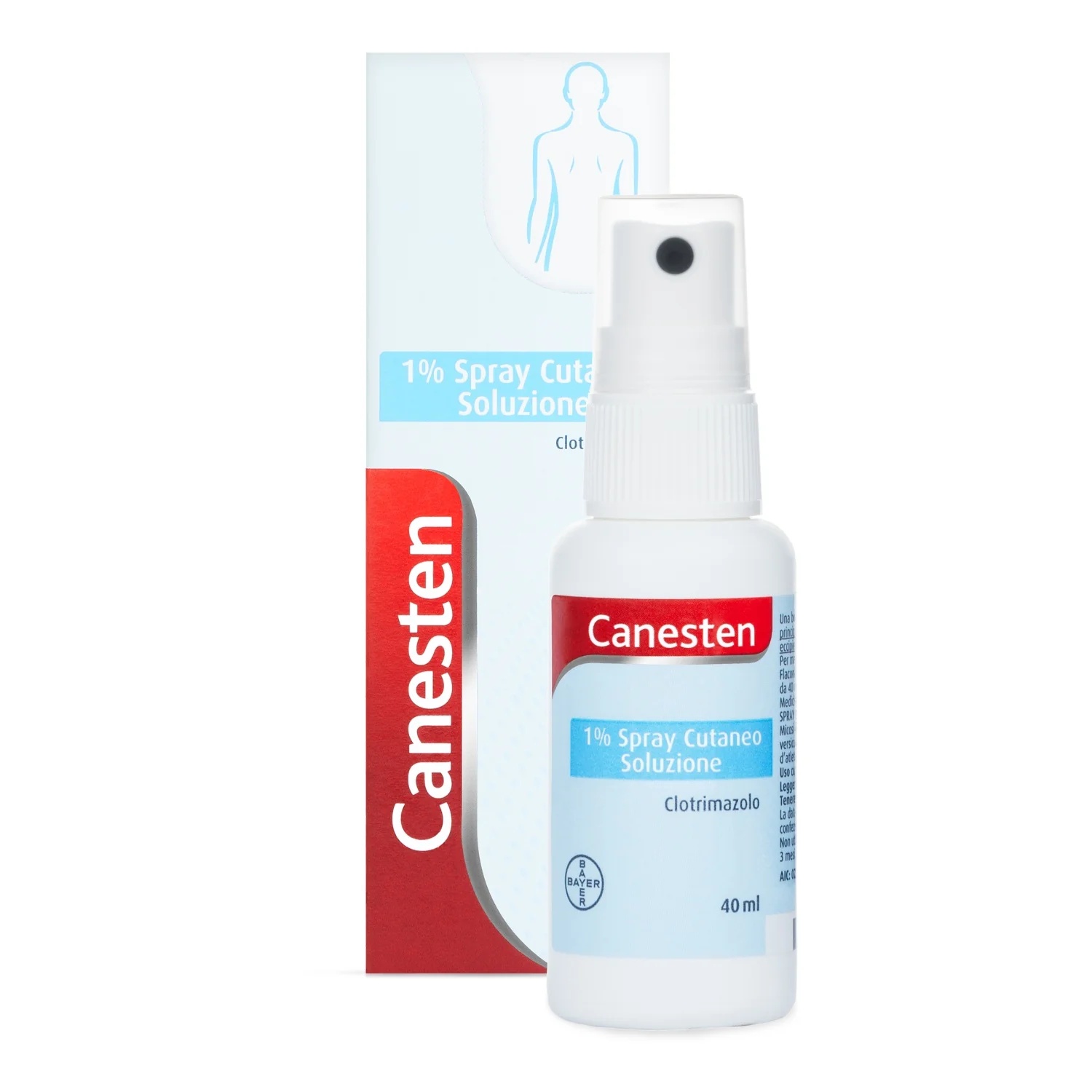 Bayer Canesten spray antifúngico para a pele 40ml para o tratamento de fungos e micoses.