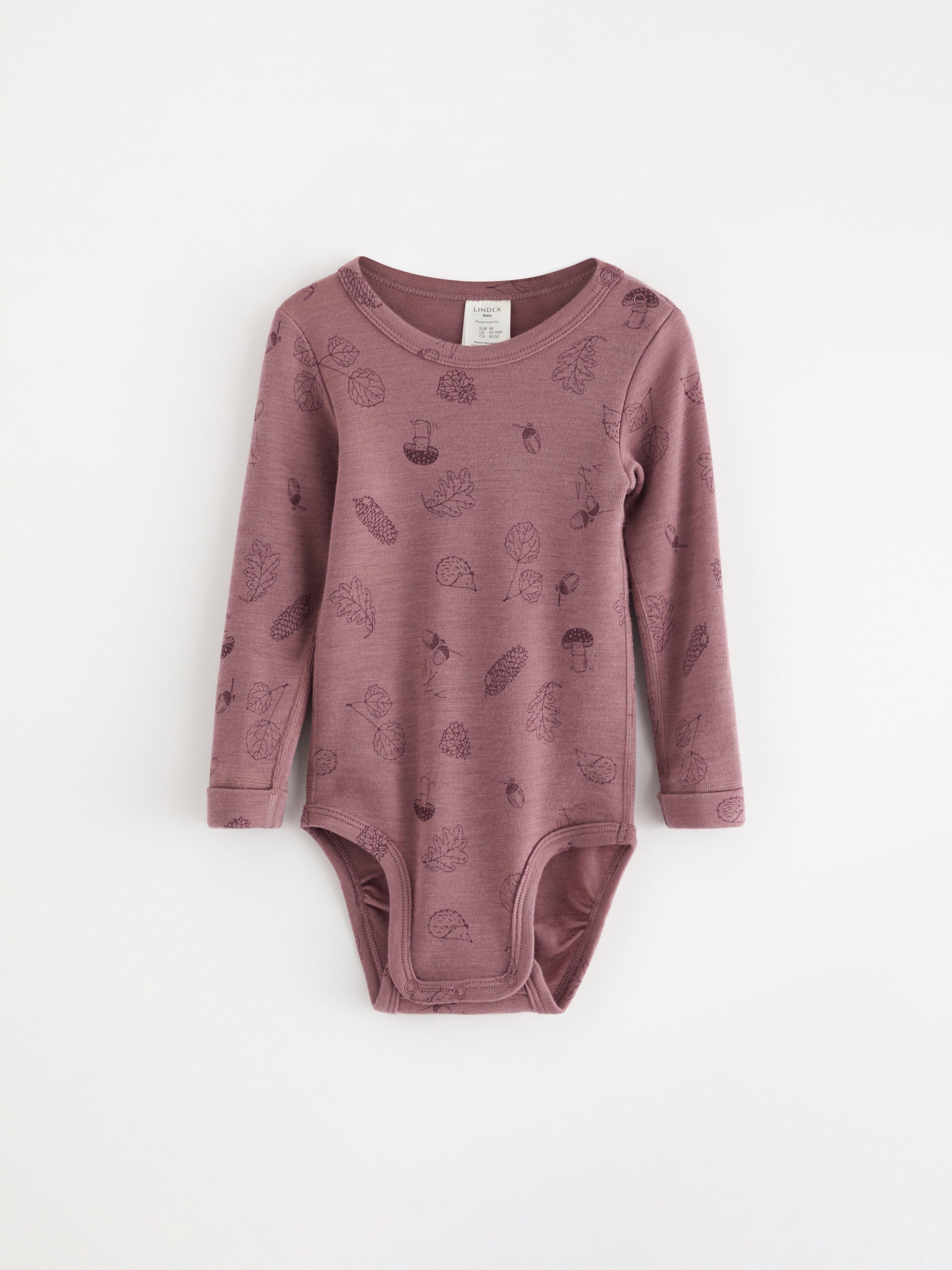 Body i merinoull Dusty Pink